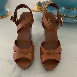 👡Ralph Lauren Wedges!! Never worn.